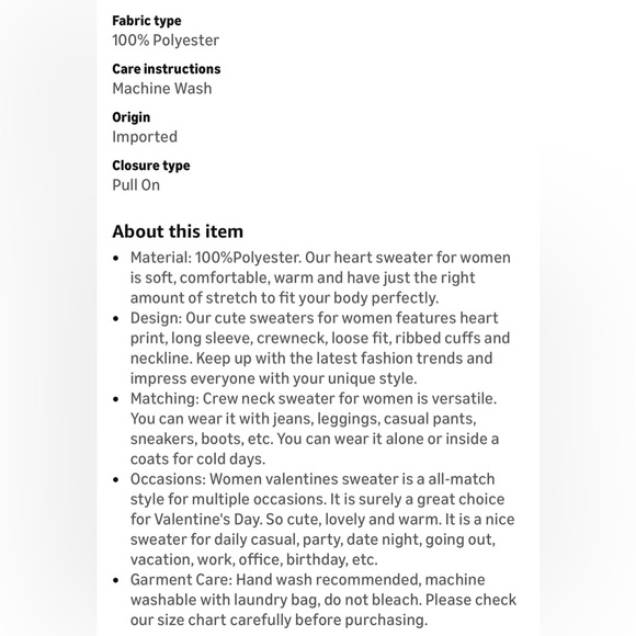 NWT Green Heart Print Sweater-S - Picture 14 of 15